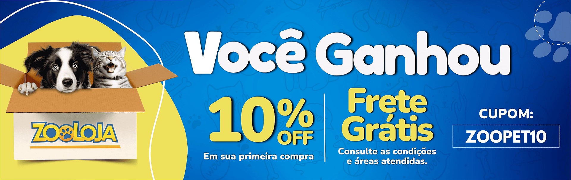 Full banner primeira entrega grátis