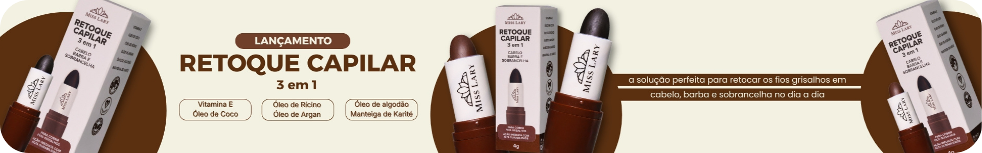 Retoque Capilar 3 em 1