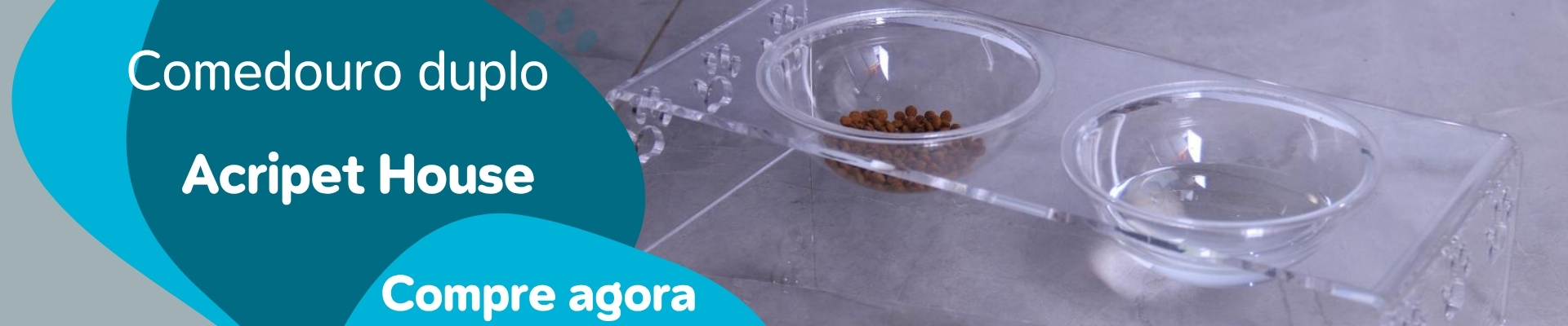 Banner comedouro duplo