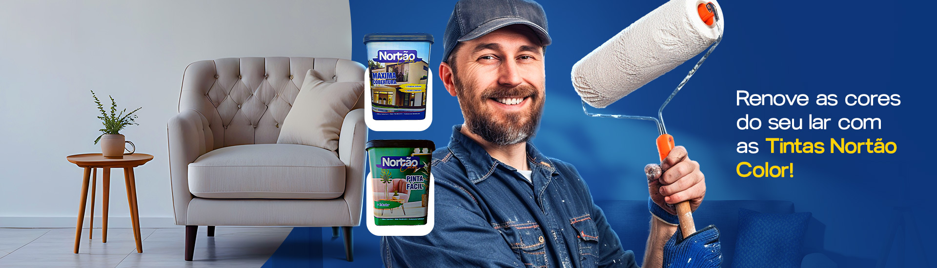 Renove as cores do seu lar com Nortão Tintas!