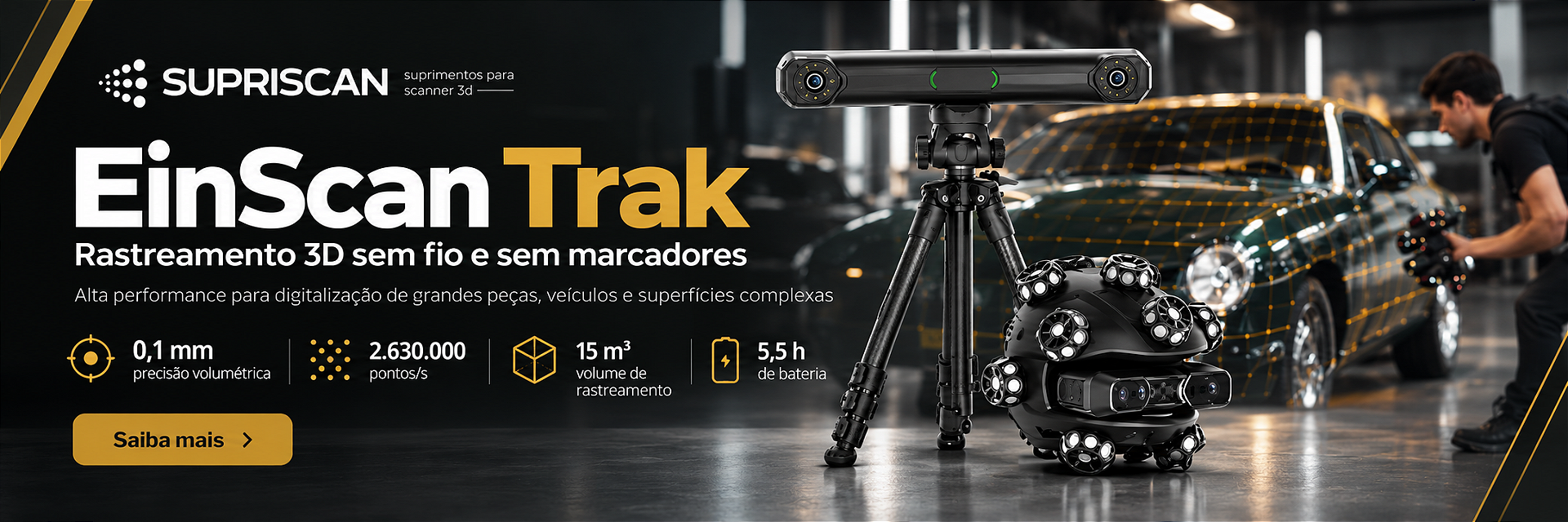 Scanner 3D Einscan Trak