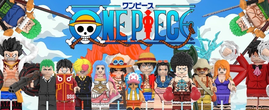 Banner Bloco de Montar One Piece
