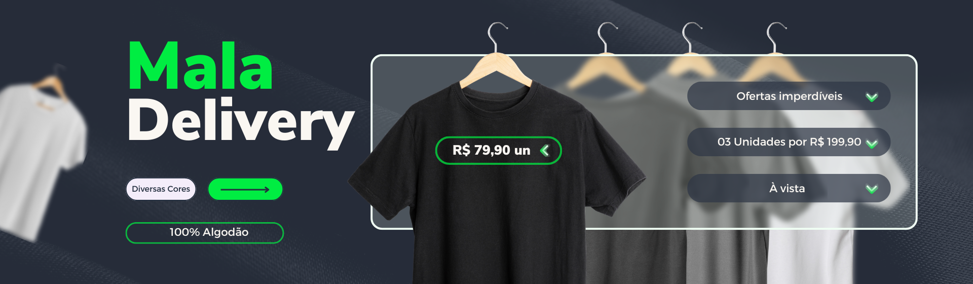 MALA DELIVERY - PROMOÇÃO CAMISETAS