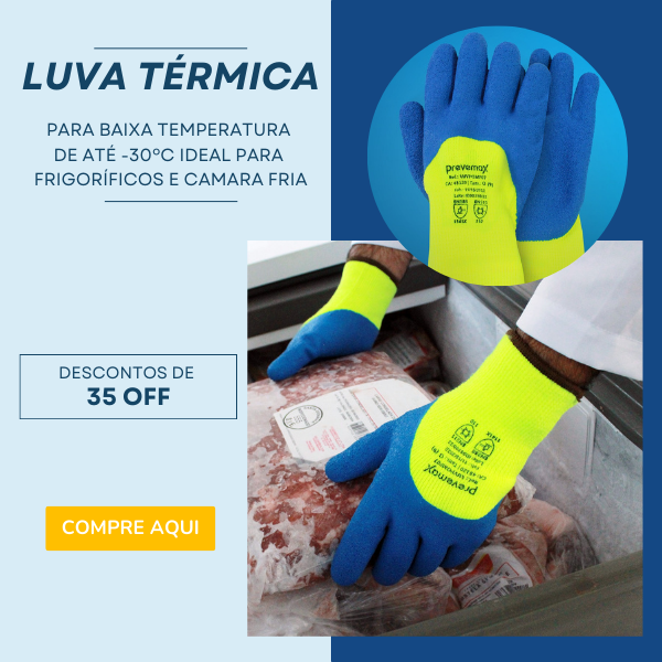 Luva Baixa Temperatura Câmara Fria Frigorifico Prevemax mobile