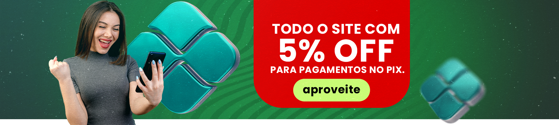 10% OFF NO PIX EM TODO O SITE