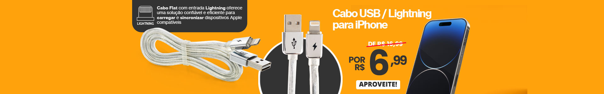 Cabo USB Lightning