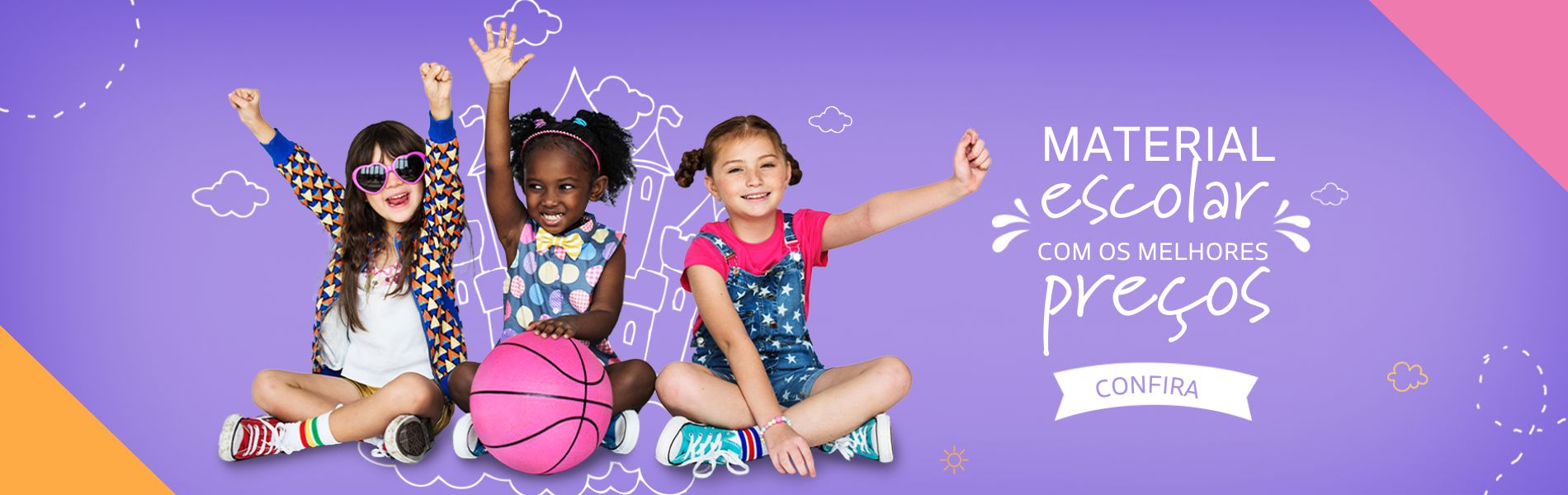 Full banner Material Escolar com os melhores preços