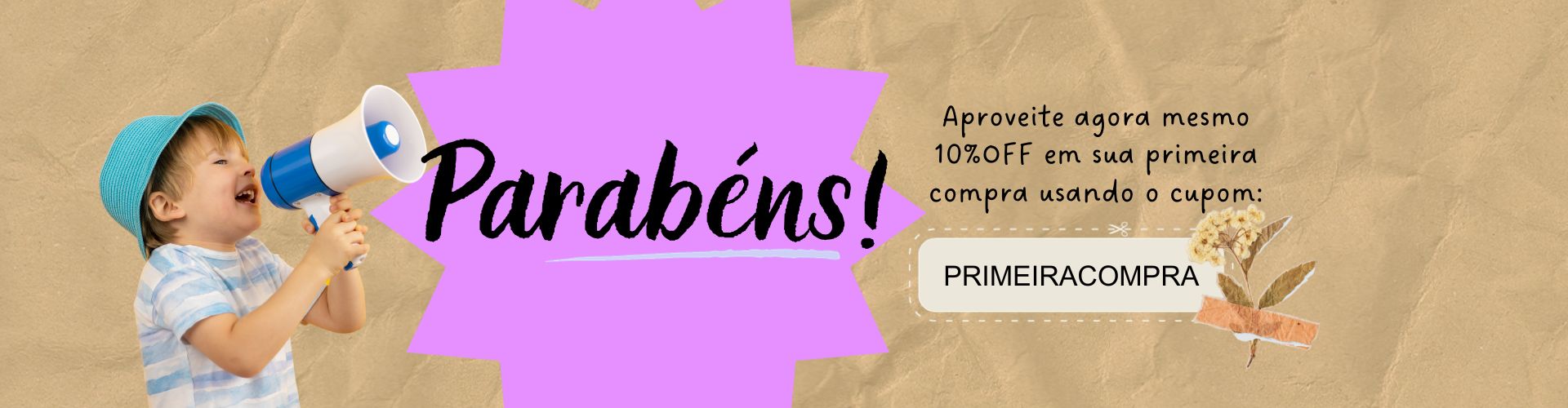 Cupom de Desconto Primeira Compra