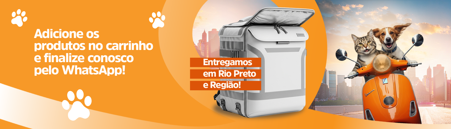 Adicione os produtos no carrinho e finalize conosco pelo WhatsApp! e Entregamos em Rio Preto e Região!