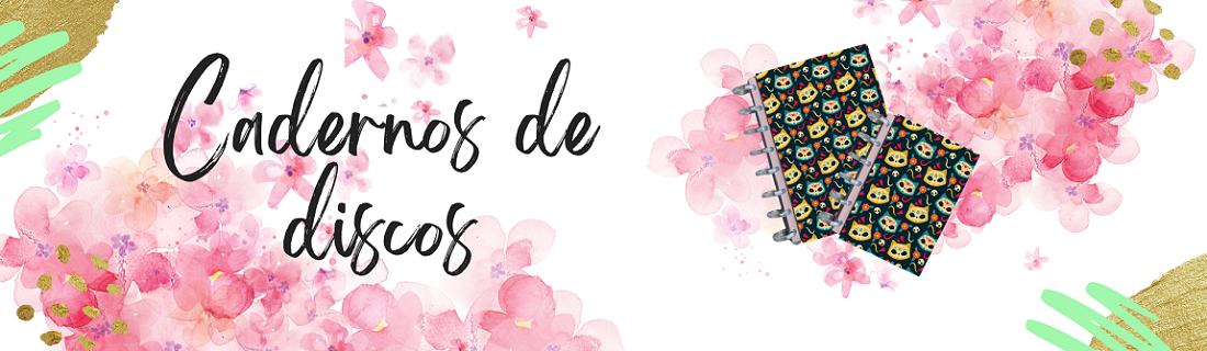 banner cadernos de discos