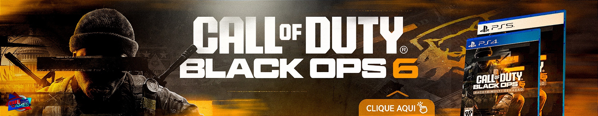 PRÉ VENDA - CALL OF DUTY®: BLACK OPS 6 PACOTE MULTIGERAÇÃO - PS4 MÍDIA DIGITAL
