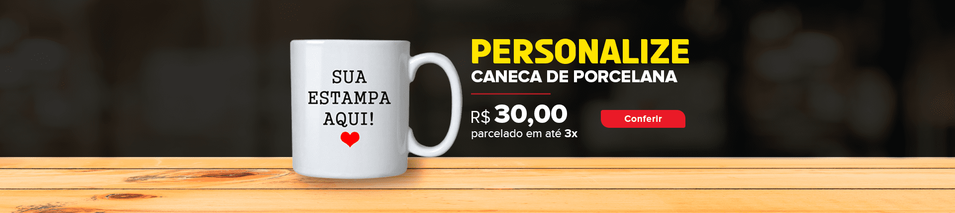 Caneca Porcelana Branca