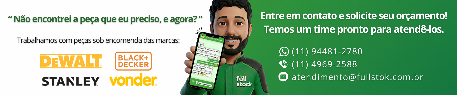 Não encontro a peça