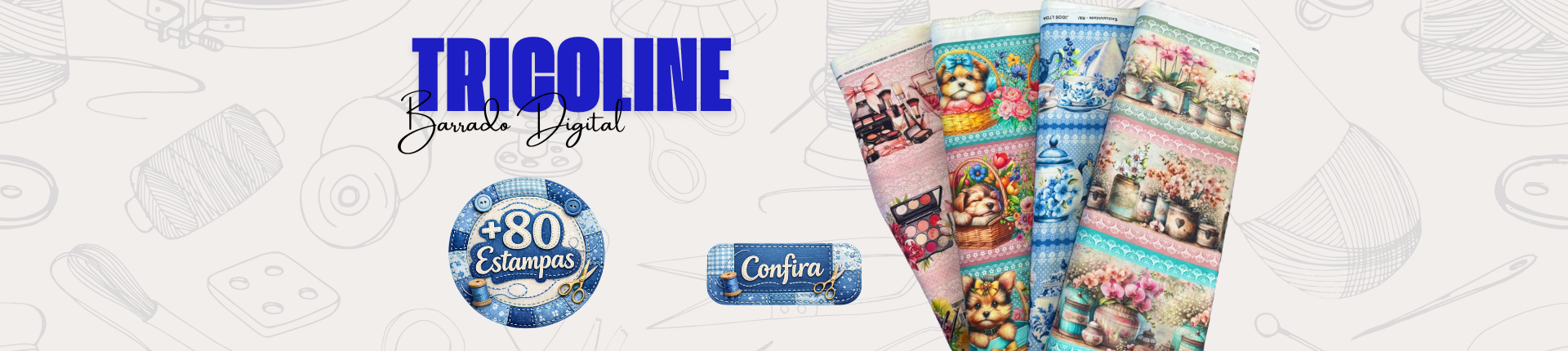 Tricoline Barrada Digital
