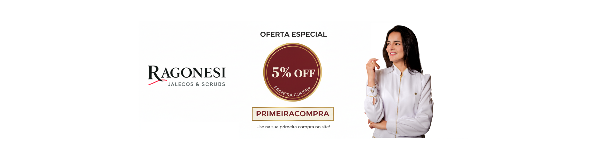 Cupom de desconto primeira compra 5%