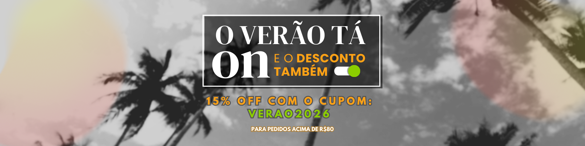 Banner cupom verao