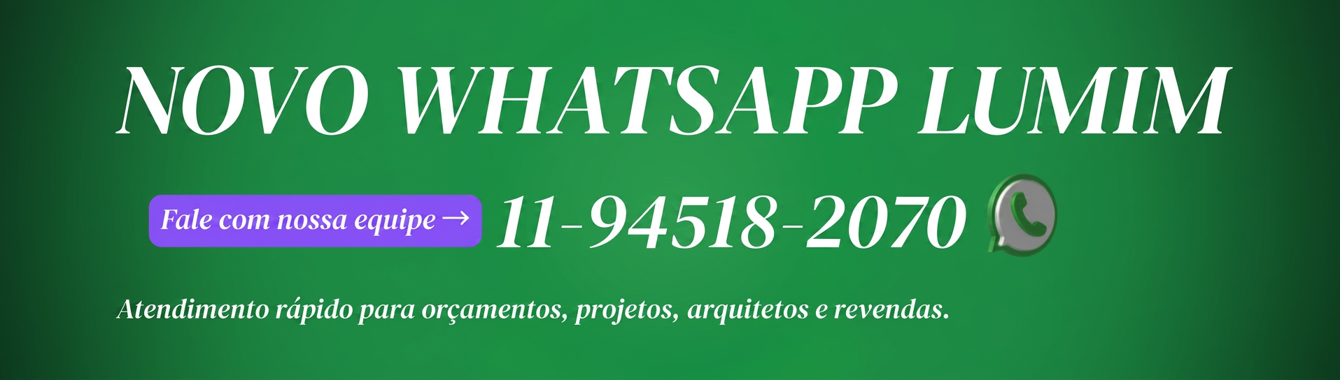 Novo Whatsapp Lumim