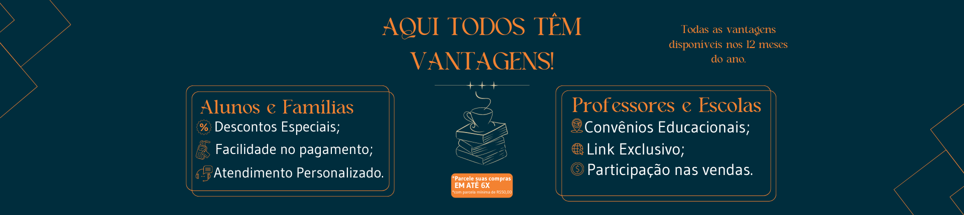 Aqui todos têm vantagens