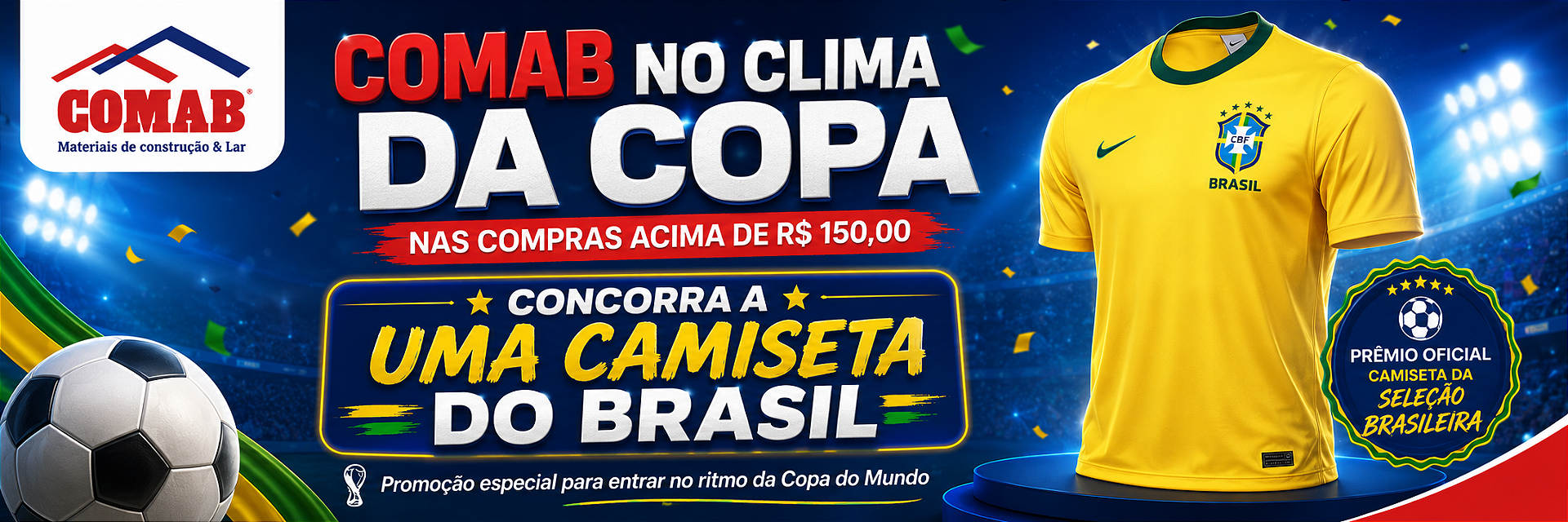 Sorteio camiseta brasil