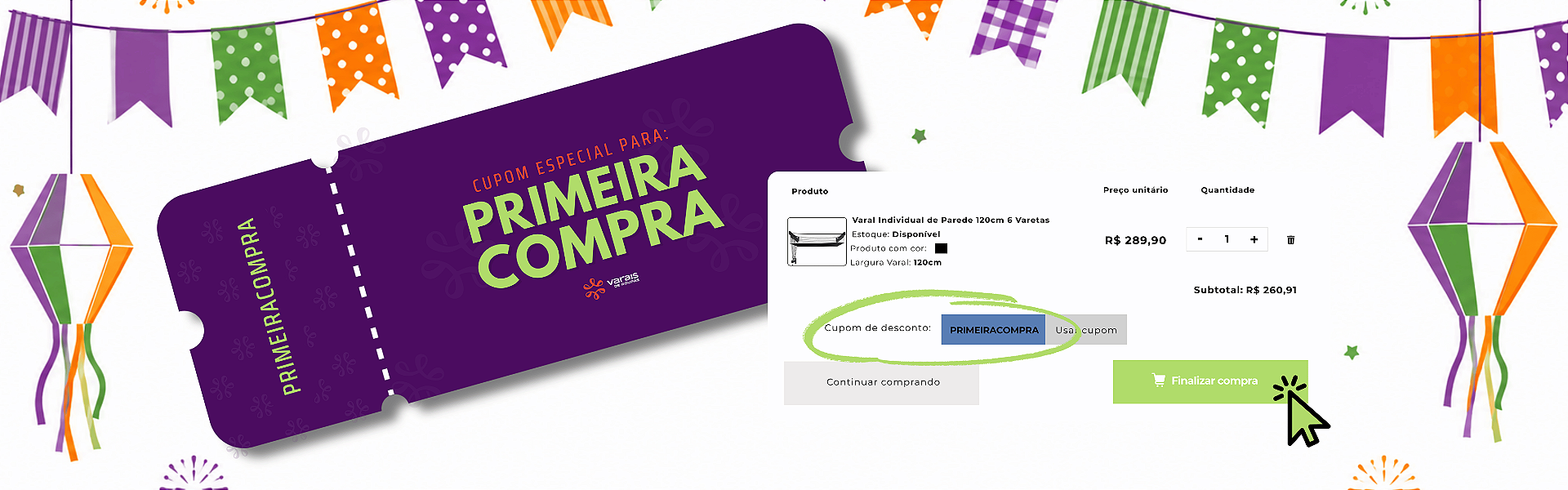 PRIMEIRA COMPRA JUNINO