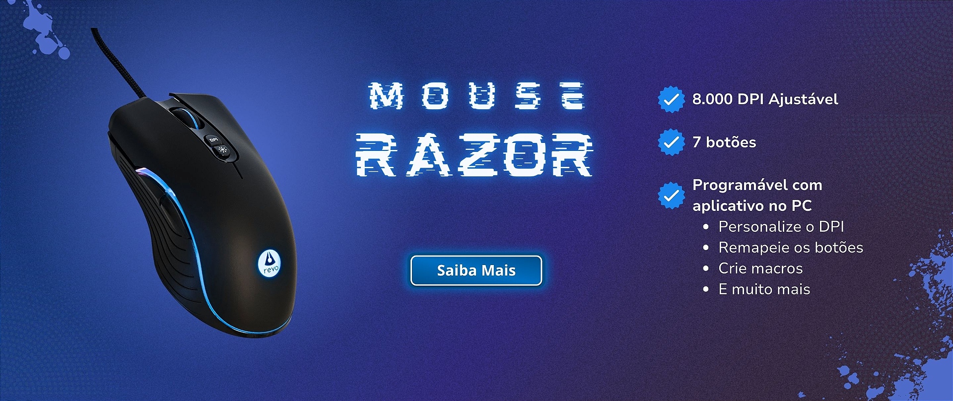 Banner Full Mouse Razor 8000 dpi