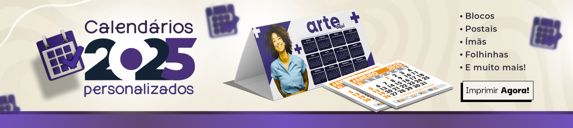 Banner Calendários