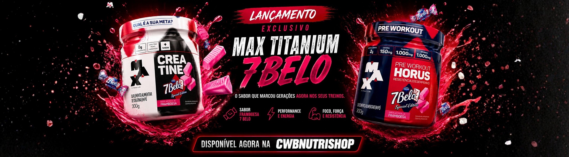 Lançamento pre treino 7 belos Max