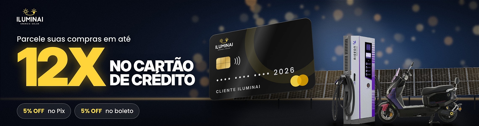 Parcelamento 12x Cartão