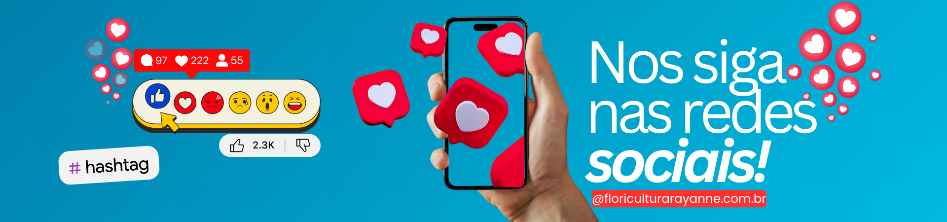 Nos siga nas redes Sociais