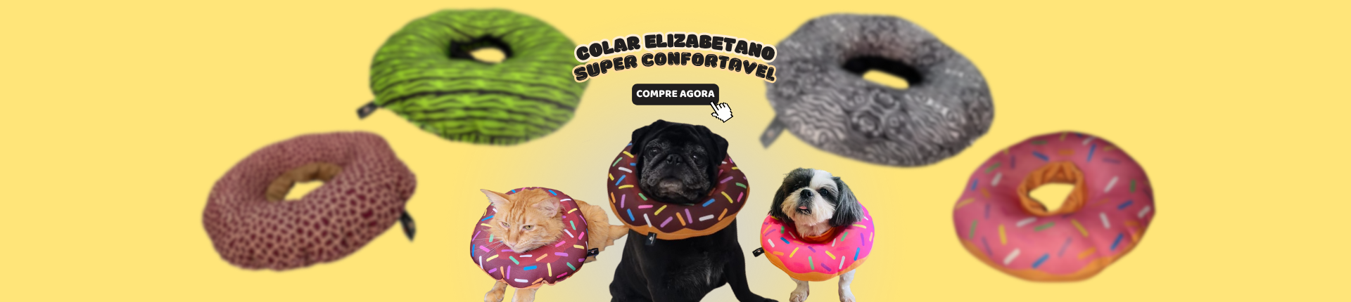 Colar Elizabetano super confortavel