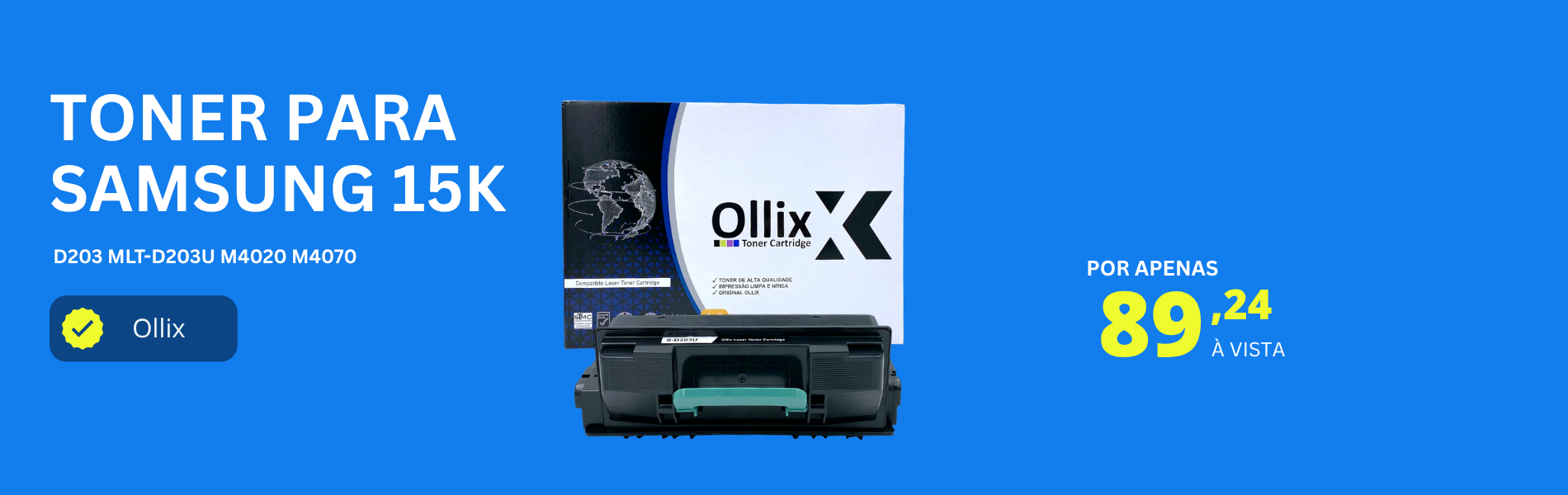 Toner para Samsung D203 MLT-D203U M4020 M4070 15k Ollix