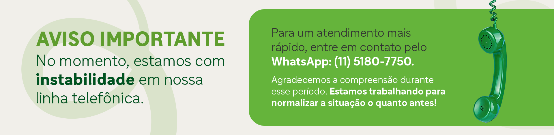 Instabilidade telefônica