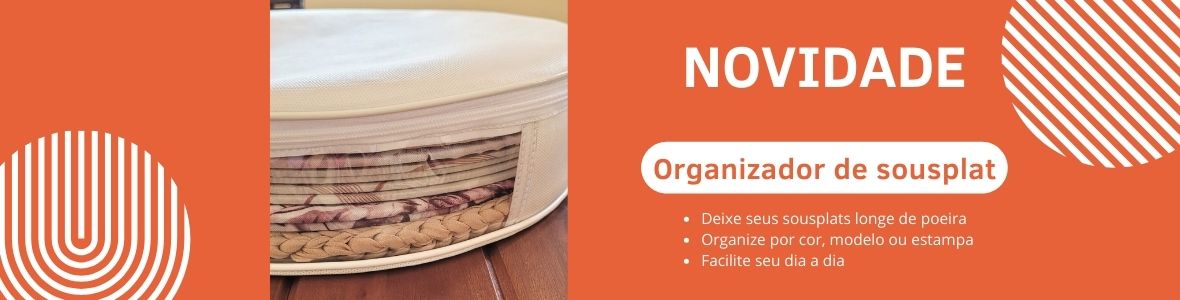 NOVIDADE Organizador de sousplat