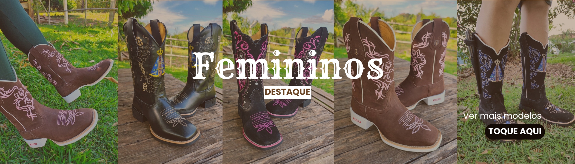 botas texanas femininas