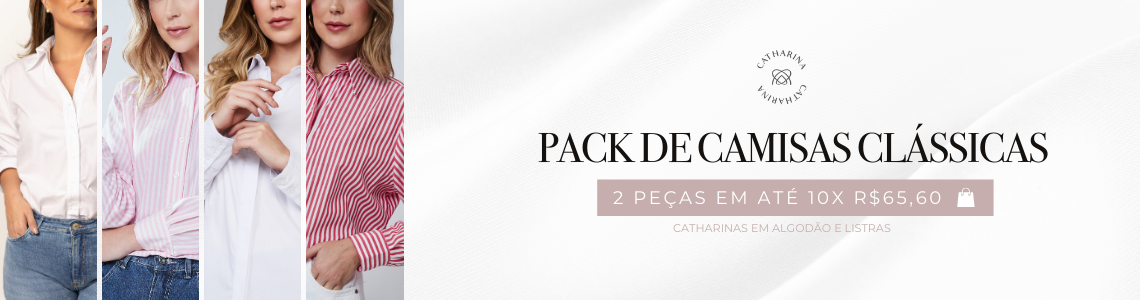 Pack listradas e brancas