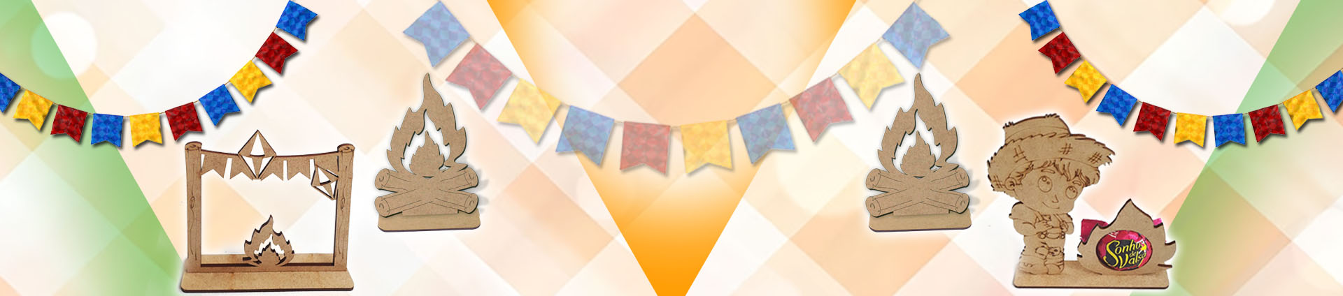 Festa junina banner página