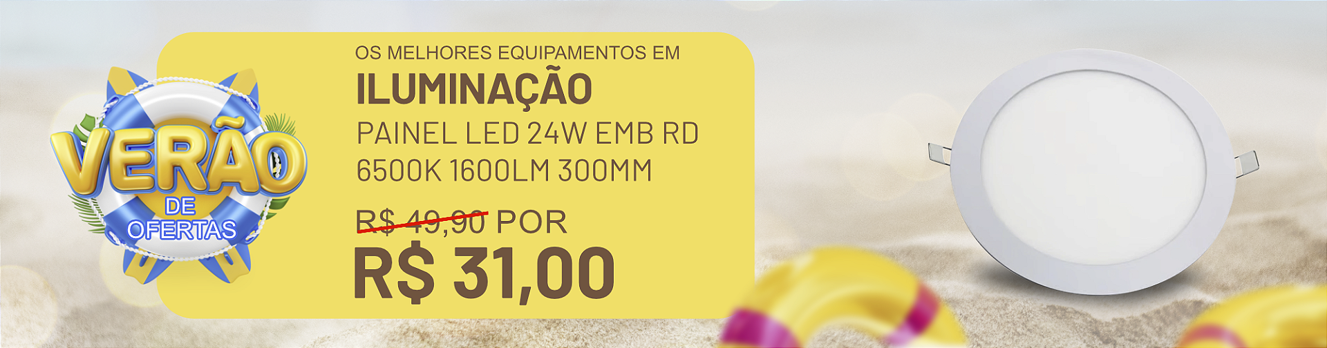 PAINEL LED 24W EMB RD