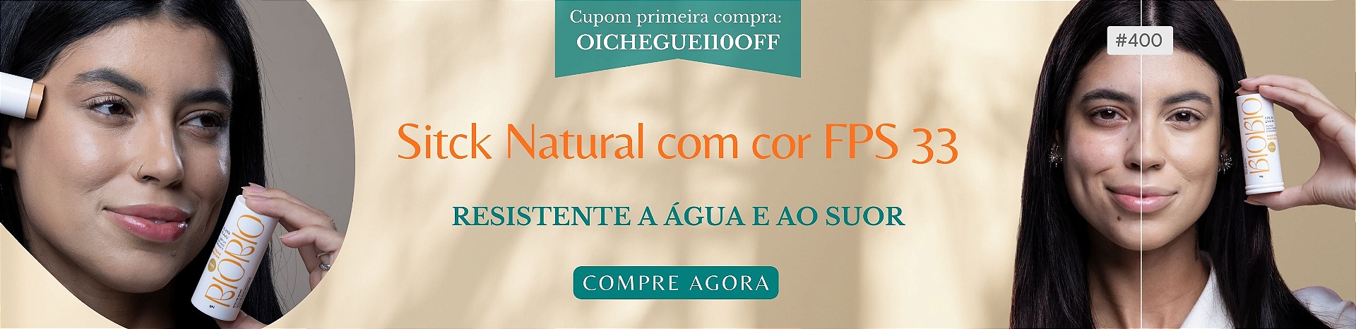 Stick Natural com cor