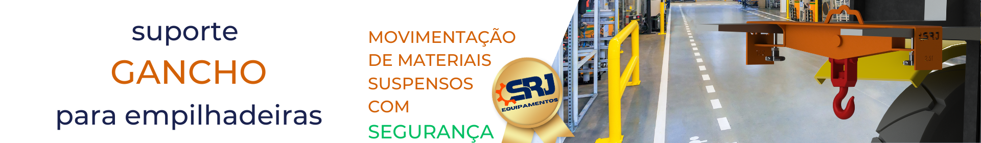 Suporte Gancho para empilhadeira