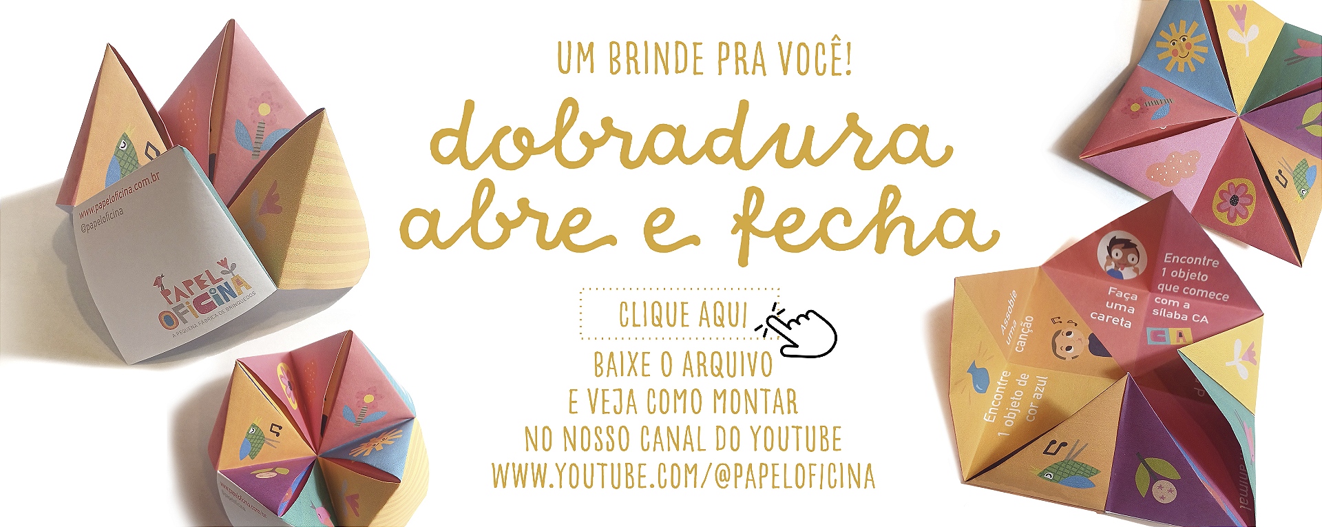 Dobradura Abre e Fecha Papel Oficina®