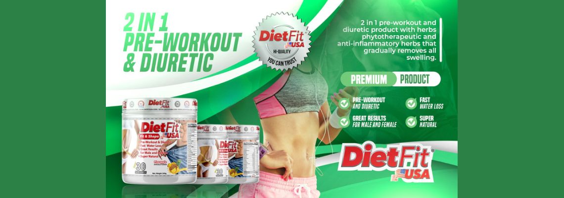 Pré treino e Diurético DietFit USA