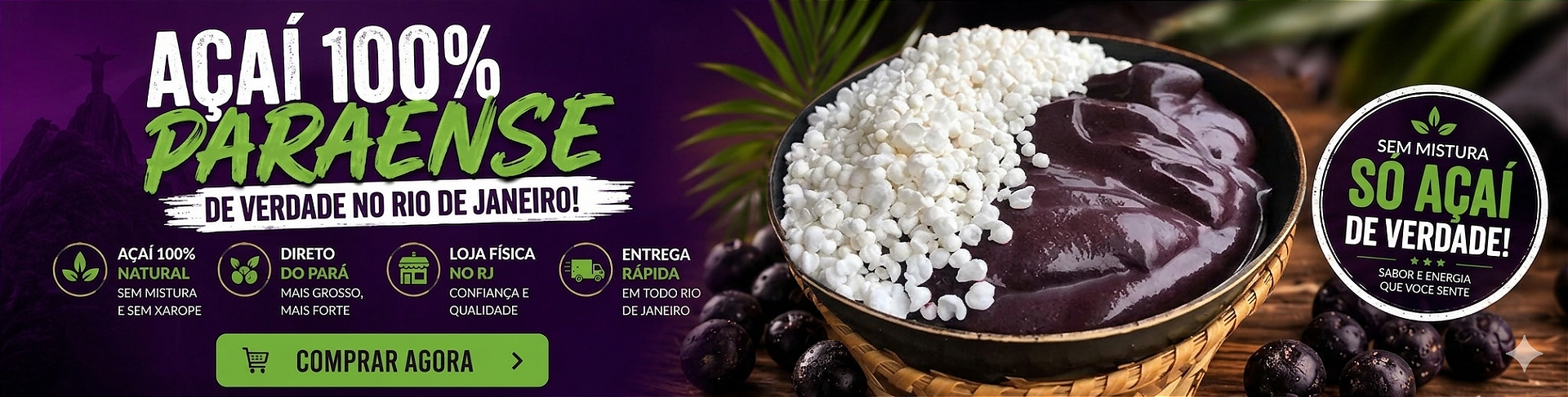 Banner açaí Paraense