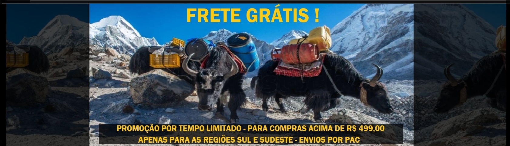 frete grátis yak