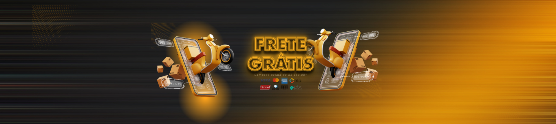 Frete Gratis compras acima de 150 reais