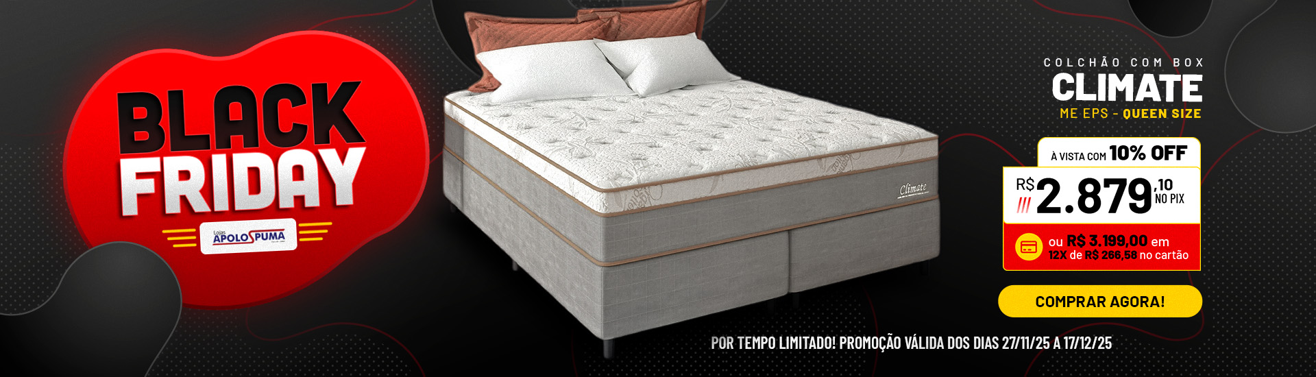 Banner Black Climate Queen [desk]