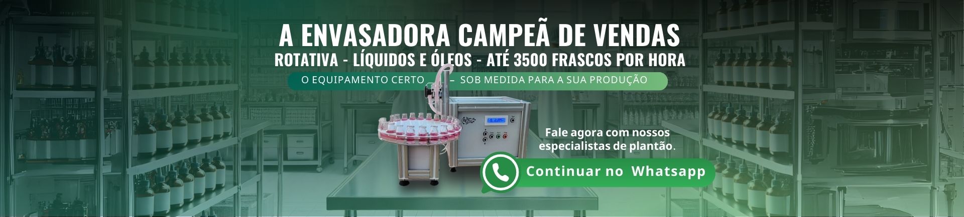 Banner envasadora rotativa
