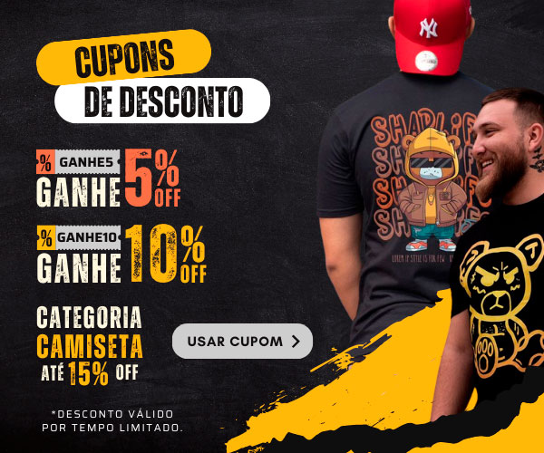 Cupom Março 5 & 10% mobile