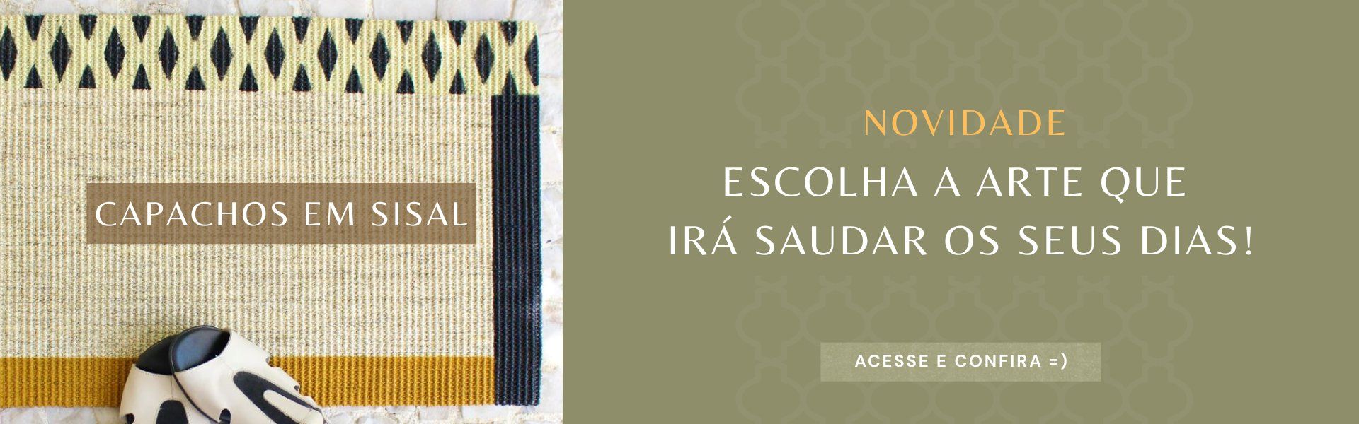 capacho em sisal para porta