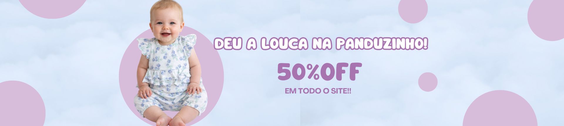 50% OFF EM TUDO
