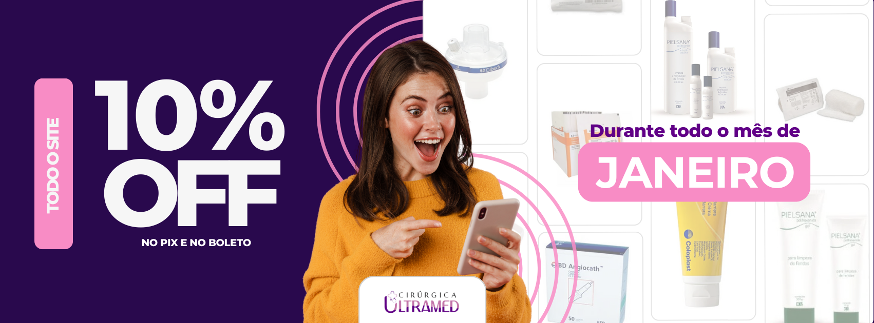 Desconto 10% Pix e Boleto | Ultramed